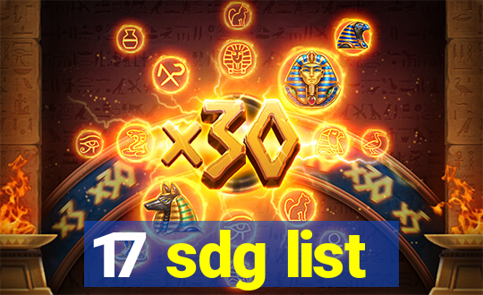 17 sdg list