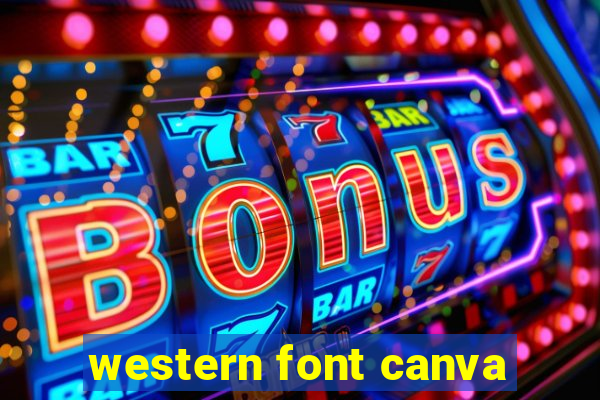 western font canva