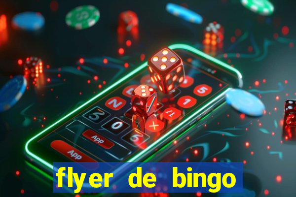 flyer de bingo para editar