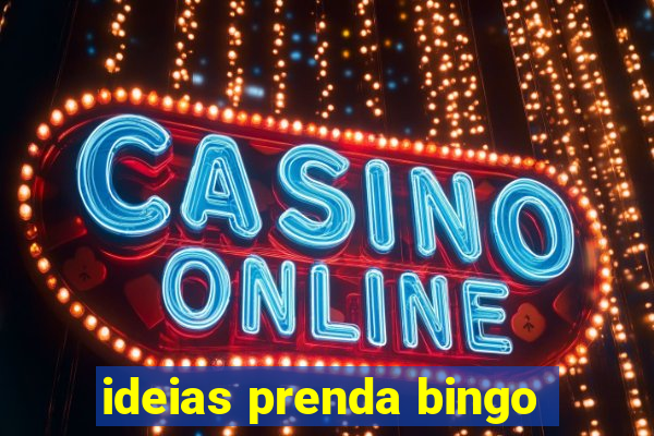 ideias prenda bingo