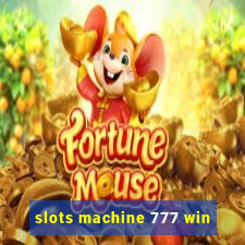 slots machine 777 win