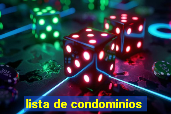 lista de condominios