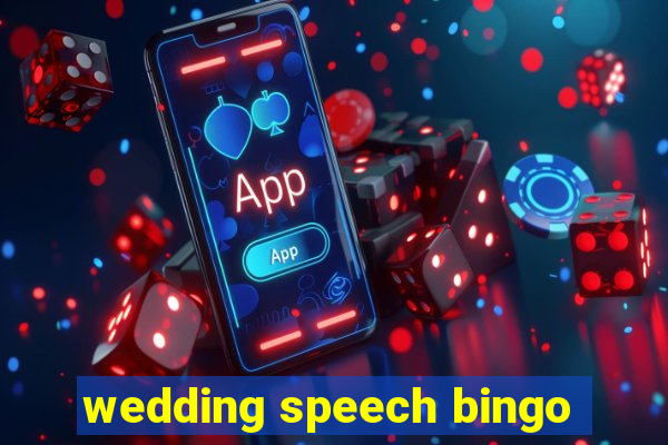 wedding speech bingo