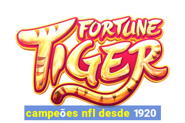 campeões nfl desde 1920