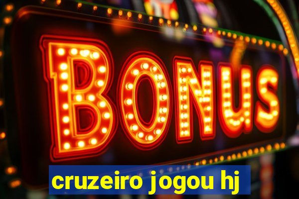 cruzeiro jogou hj