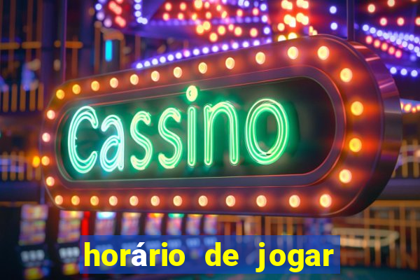 horário de jogar fortune rabbit