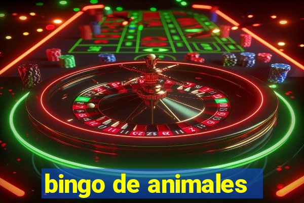 bingo de animales