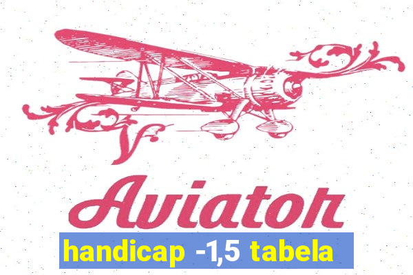 handicap -1,5 tabela