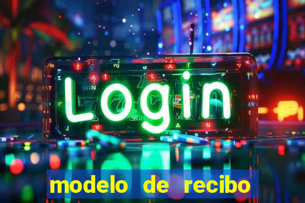 modelo de recibo de pagamento autonomo