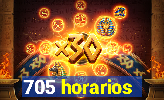 705 horarios