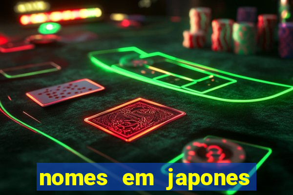 nomes em japones para jogo