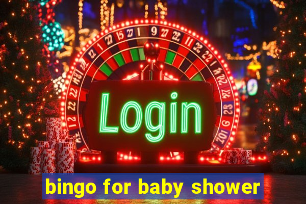 bingo for baby shower