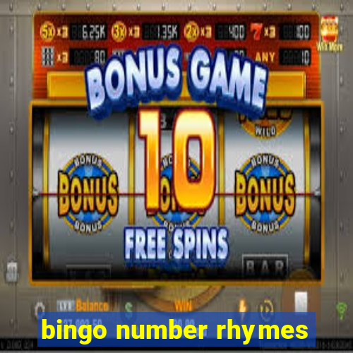 bingo number rhymes