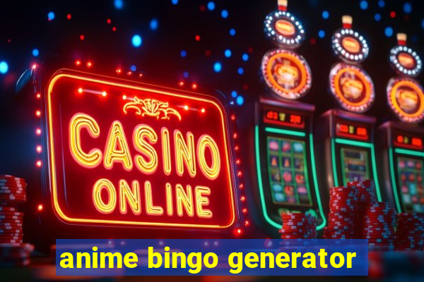 anime bingo generator