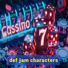 def jam characters