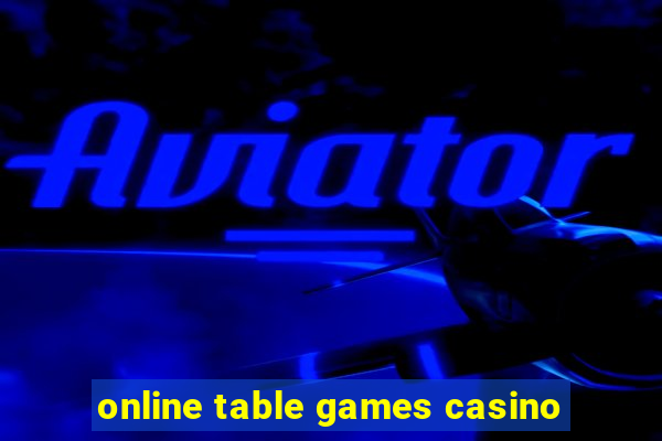 online table games casino