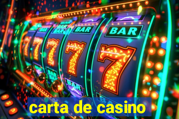 carta de casino