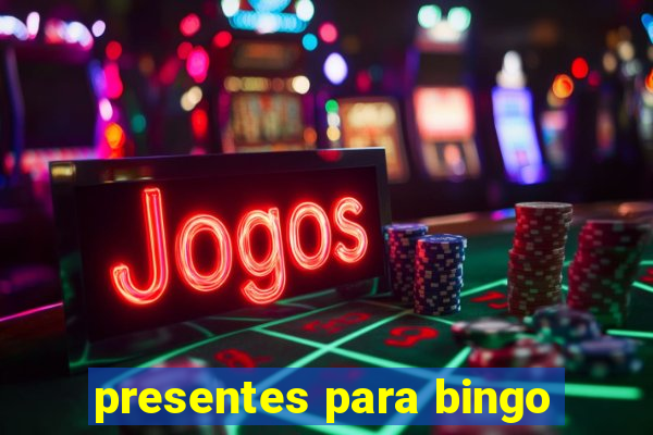 presentes para bingo