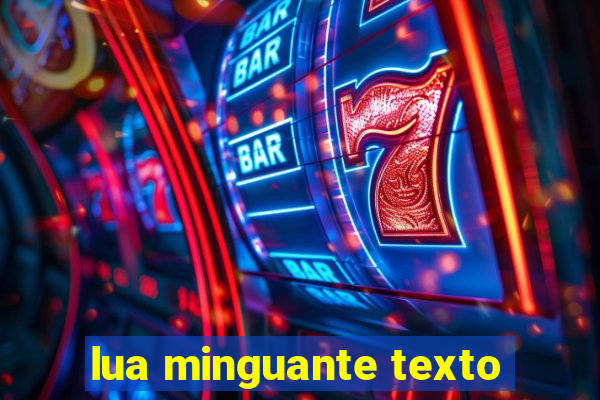 lua minguante texto