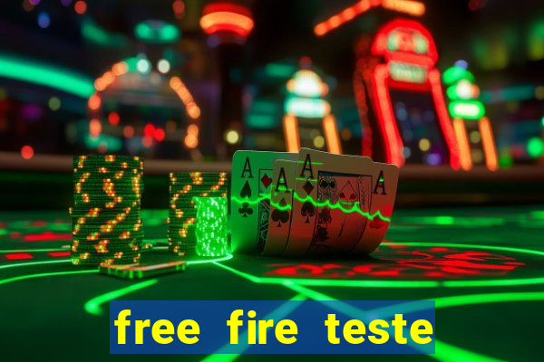 free fire teste grátis jogar