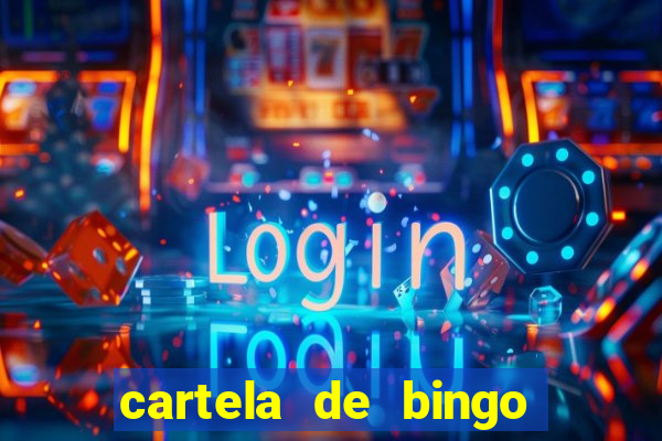 cartela de bingo vazia para imprimir