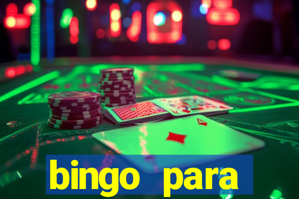 bingo para despedida de solteira para imprimir