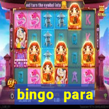 bingo para despedida de solteira para imprimir