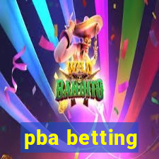 pba betting