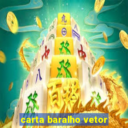 carta baralho vetor