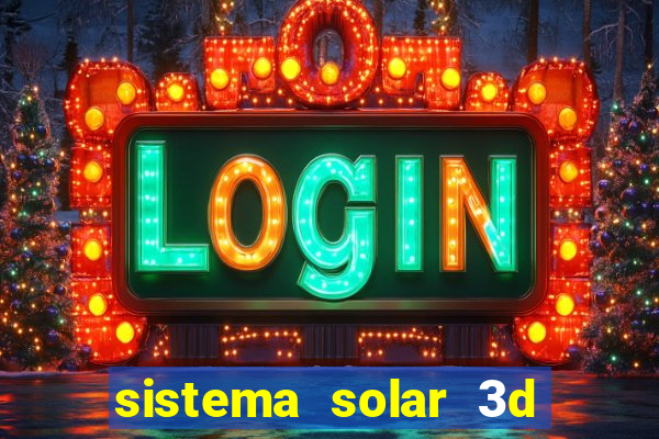 sistema solar 3d em movimento