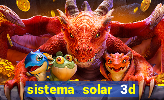 sistema solar 3d em movimento