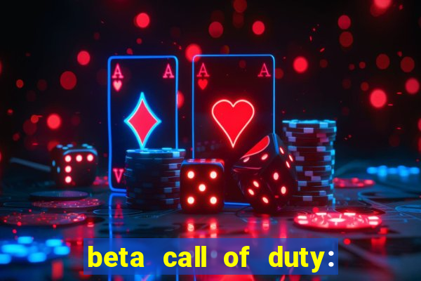 beta call of duty: black ops 6 data