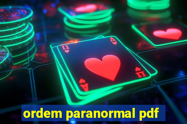 ordem paranormal pdf