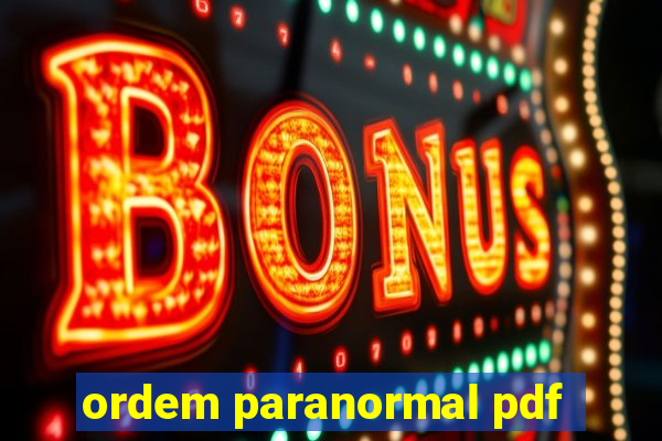 ordem paranormal pdf