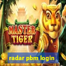 radar pbm login