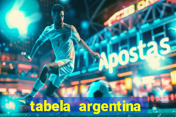 tabela argentina torneo betano