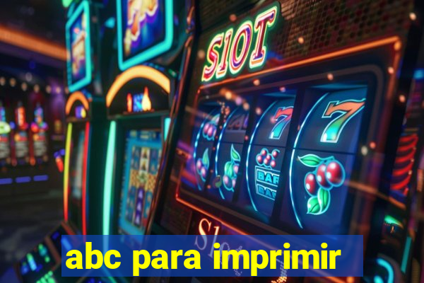 abc para imprimir