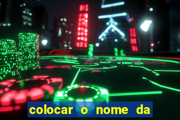 colocar o nome da pessoa no congelador