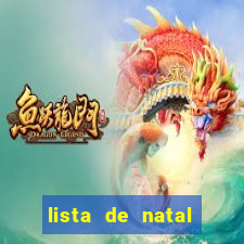 lista de natal para imprimir