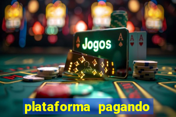 plataforma pagando bonus no cadastro