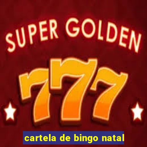 cartela de bingo natal