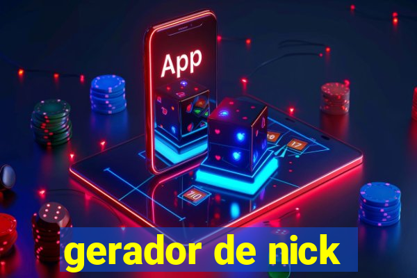 gerador de nick