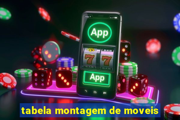 tabela montagem de moveis