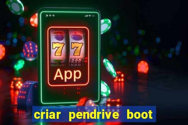 criar pendrive boot windows 10