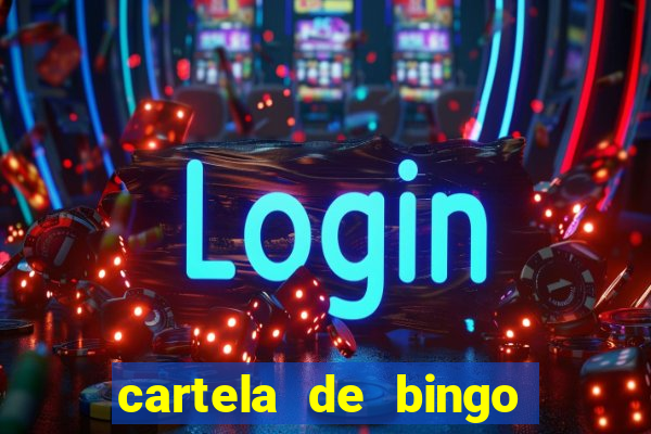 cartela de bingo cha de panela