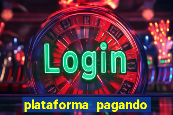 plataforma pagando fortune tiger