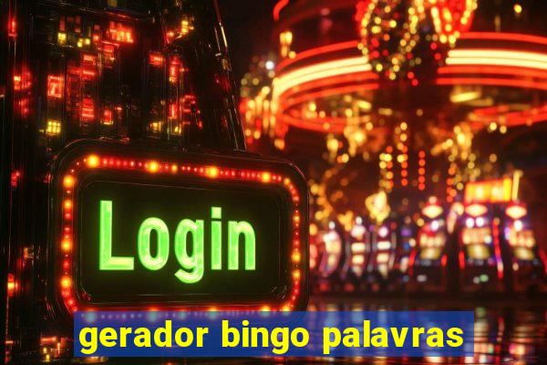 gerador bingo palavras