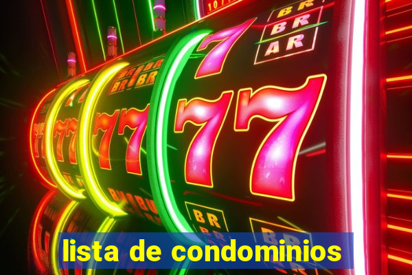 lista de condominios