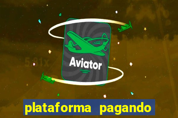 plataforma pagando bem hoje