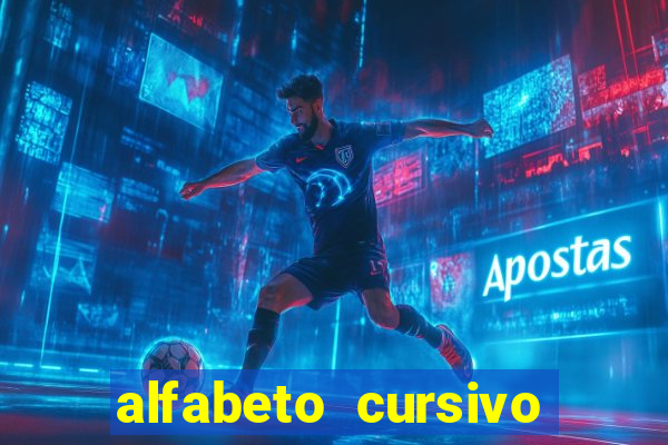 alfabeto cursivo pontilhado para imprimir pdf